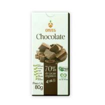 Chocolate Orgânico 70% Cacau Vegano Sem Glúten 80g Onveg