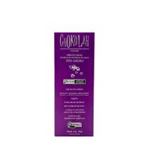 Chocolate Orgânico 70% com Nibs de Cacau Chokolah 70g