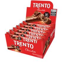 Chocolate Peccin Trento 512g C/16 Unid. Caixa Wafer Recheado Duo Branco-Dark Doce Páscoa Aniversário Festa