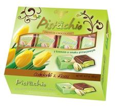Chocolate premium com pistache - importado da polônia 400g