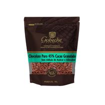 Chocolate Puro 45% Cacau Granulado Gobeche - Sem Adição de Açucar e Adoçante - 90g