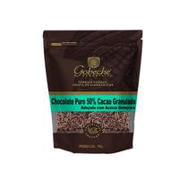 Chocolate Puro 50% Cacau Granulado Gobeche - Adoçado com Açúcar Demerara - 90g