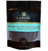 Chocolate Puro 50% Cacau Granulado Gobeche - Adoçado com Açúcar Demerara - 90g