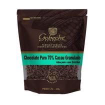 Chocolate Puro 70% Cacau Granulado Gobeche - Adoçado com Eritritol - 400g Chocolate Puro 70% Cacau Granulado Gobeche - Adoçado com Eritritol - 400g