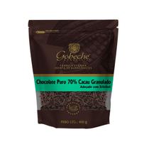 Chocolate Puro 70% Cacau Granulado Gobeche - Adoçado com Eritritol - 400g