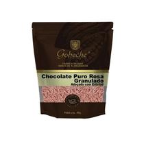 Chocolate Puro Rosa Granulado - Adoçado com Eritritol - 90g