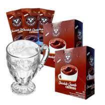 Chocolate Quente Cremoso 3 Corações 25 Sachês 20g com Caneca Chocolate Quente Cremoso 3 Corações 25 Sachês 20g com Caneca