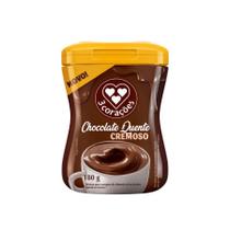 Chocolate Quente Pó Cremoso Pote 180g 3 Corações