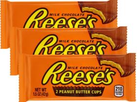 Chocolate Reese's 2 Cups 42g Peanut Butter - 3 Unid Chocolate Reese's 2 Cups 42g Peanut Butter - 3 Unid