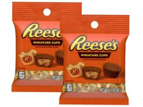 Chocolate Reese's Miniatures Cup Bag Importado 68g - 2 Un Chocolate Reese's Miniatures Cup Bag Importado 68g - 2 Un