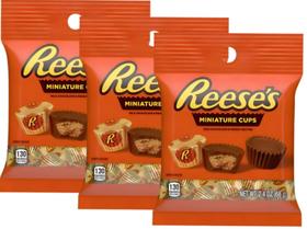 Chocolate Reese's Miniatures Cup Bag Importado 68g - 3 Un Chocolate Reese's Miniatures Cup Bag Importado 68g - 3 Un