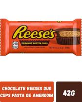 Chocolate reeses duo cups pasta de amendoim 42g Chocolate reeses duo cups pasta de amendoim 42g