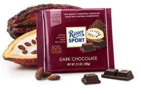 Chocolate Ritter Sport Dark Meio Amargo 50% Cacau 100%