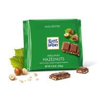 CHOCOLATE RITTER SPORT Hazelnuts Com pedaços de avelã 100G