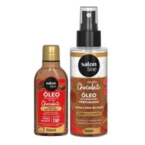 Chocolate Salon Line Kit com Óleo Multy e Óleo Perfumado 120ml - Umectação e Brilho Chocolate Salon Line Kit com Óleo Multy e Óleo Perfumado 120ml - Umectação e Brilho