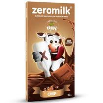 Chocolate Sem Lactose 40% Cacau com Flocos de Arroz (Crisp) 80g - Zeromilk