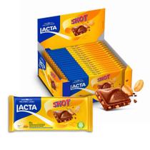 Chocolate Shot com Amendoim Lacta Kit 17 barras de 80g Chocolate Shot com Amendoim Lacta Kit 17 barras de 80g