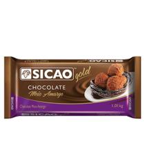 Chocolate Sicao Gold Meio Amargo Barra 1,01kg