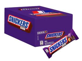 Chocolate Snickers Dark - com 20 unidades - Mars