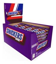 Chocolate Snickers Dark - Display com 20 unidades de 42g