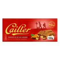 Chocolate Suíço Com Amêndoas Cailler Ao Leite Barra 100G