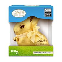 Chocolate Suíço Lindt Branco Coelho Gold Bunny 100g