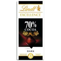 Chocolate Suiço, Lindt Excellence, 70% Cacau, 1 Barra 100G