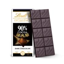 Chocolate Suíço Lindt Excellence 90% Cacau Dark 100 G