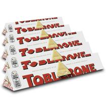 Chocolate Suíço Toblerone Branco Kit 5 Unidades De 100G Chocolate Suíço Toblerone Branco Kit 5 Unidades De 100G