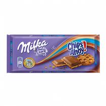 Chocolate Tablete Milka 100g Recheado Chips Ahoy