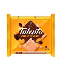 Chocolate Talento Branco Cereais e Passas Garoto 90g