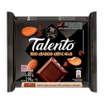 Chocolate Talento Meio Amargo Com Amêndoas Garoto 90g