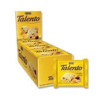 Chocolate Talento Mini Branco Cereais e Passas 25g - Garoto 15 Unidades