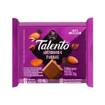 Chocolate Talento Uvas Passas e Amêndoas 25g Embalagem com 15 Unidades Chocolate Talento Uvas Passas e Amêndoas 25g Embalagem com 15 Unidades
