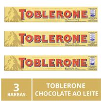 Chocolate Toblerone, Ao Leite, 3 barras de 100g