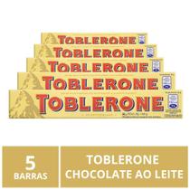 Chocolate Toblerone, Ao Leite, 5 barras de 100g