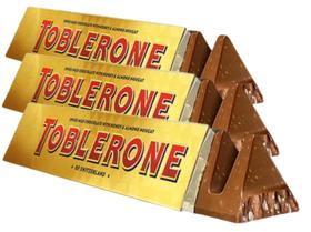 Chocolate Toblerone Gold Milk Chocolate With Almonds 100g - 3 Unid