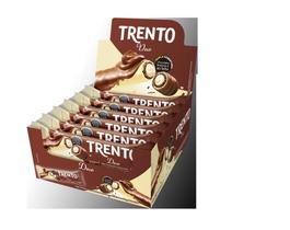 Chocolate Trento Duo Branco e Ao Leite Caixa 16 Unidades 32g