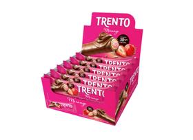Chocolate Trento Morango 38% Cacau 32g C/16 Un - Peccin