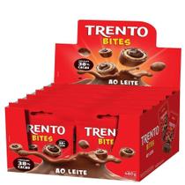 Chocolate Trento Wafer Bites ao Leite 40g - Embalagem com 12 Unidades