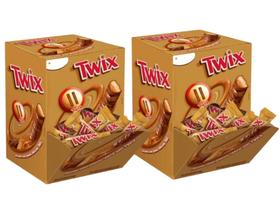 Chocolate Twix ao Leite C/ 30un 450g - 2 caixas