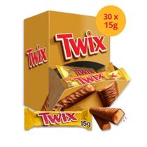 Chocolate Twix Tradicional Kit Display 30 Unidades De 15G