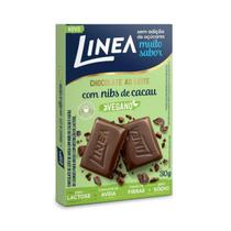 Chocolate Vegano Ao Leite com Nibs de Cacau Linea 30g