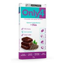 Chocolate Vegano Com Chia Only4 -70g