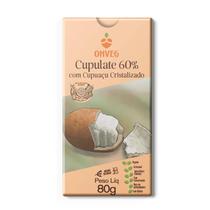Chocolate Vegano Cupulate 60% Cupuaçu Cristalizado 80g Onveg Chocolate Vegano Cupulate 60% Cupuaçu Cristalizado 80g Onveg