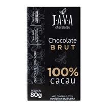 Chocolate Vegano Java 80g 100% Cacau Brut Caixa Com 6