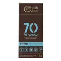 Chocolate Vegano Zero 70% Cacau Espirito Cacau 80g Chocolate Vegano Zero 70% Cacau Espirito Cacau 80g