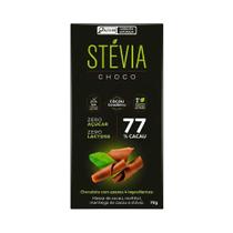 Chocolate Vegano Zero Açúcar Zero Lactose 77% Cacau Stévia Choco 70g Chocolate Vegano Zero Açúcar Zero Lactose 77% Cacau Stévia Choco 70g