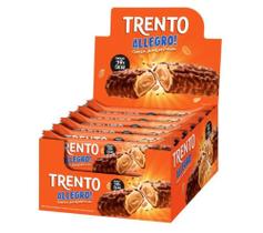 Chocolate Wafer Trento Alegro Amendoim - Display 416G - Peccin