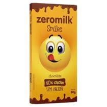 Chocolate Zeromilk 40% Cacau, Zero Lactose Smiles 70g